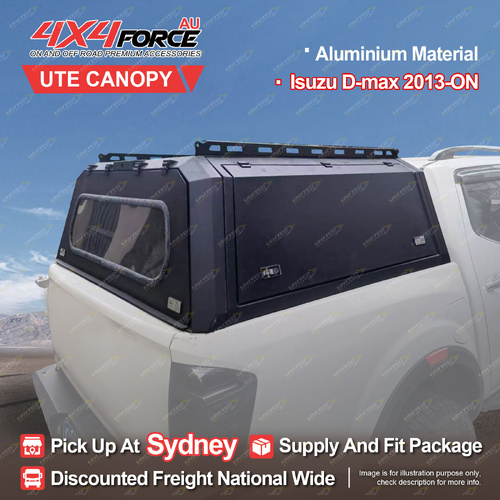 4X4FORCE Ute Aluminium Tub Canopy with Glass Windows for Isuzu D-Max 13-ON SYD