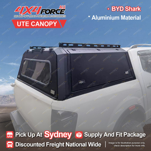 4X4FORCE Aluminium Tub Canopy with Glass Windows for BYD Shark SYD Stock