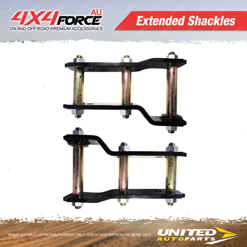 Pair Rear 2" 50mm Lift Kit Extended Shackles for Volkswagen Amarok NF 23-on