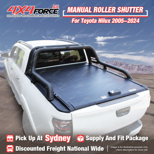 Manual Roller Shutter Cover Retractable Tonneau Lid for Toyota Hilux 05-24 SYD