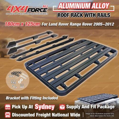 180x125cm Roof Rack Flat Platform & Rail & Bracket for Range Rover 2005-2012 SYD