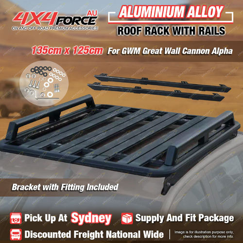 135x125cm Roof Rack Platform & Rail&Bracket for GWM Great Wall Cannon Alpha SYD