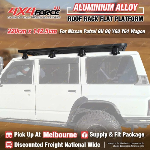 220x142.5 Roof Rack Platform & Brackets Nissan Patrol GU GQ Y60 Y61 Wagon MEL