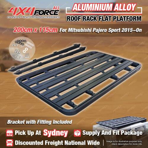220 x 125cm Roof Rack Flat Platform for Mitsubishi Pajero V97 V98 06-21 SYD