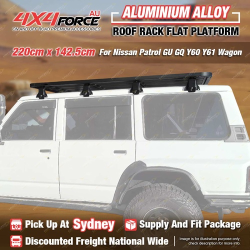 220x142.5 Roof Rack Platform & Brackets Nissan Patrol GU GQ Y60 Y61 Wagon SYD