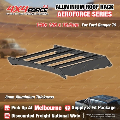 146x126x16.5 AeroForce Aluminium Roof Rack Flat Platform for Ford Ranger T9 MEL