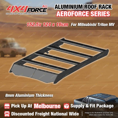 152.5x124 AeroForce Al-Alloy Roof Rack Platform for Mitsubishi Triton MV MEL