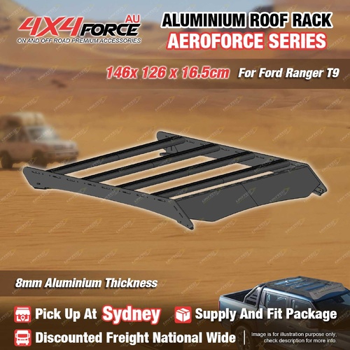146x126x16.5 AeroForce Aluminium Roof Rack Flat Platform for Ford Ranger T9 SYD