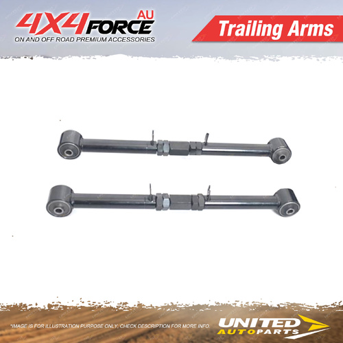 Pair 4X4FORCE Upper Adjustable Trailing Arms for Nissan Navara NP300 2015-2020