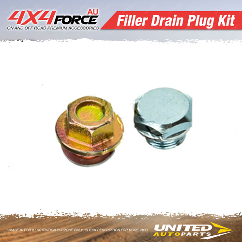 Diff Transfer Gearbox Drain Filler Plug Kit for Toyota 4Runner Landcruiser Hilux