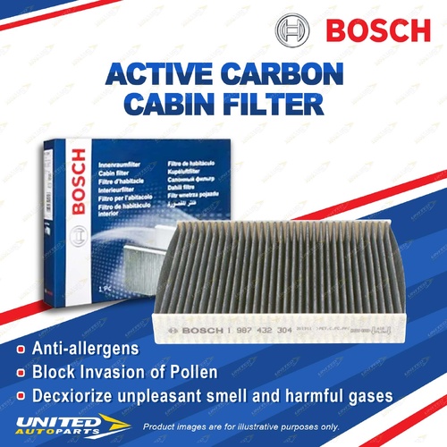 Bosch Active Carbon Cabin Air Filter for Saab 9-3 Aero 1.9TTiD 2.0TS Linear 2.0T