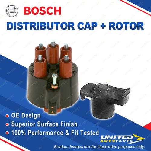 Bosch Distributor Cap + Rotor for Mercedes Benz 230E W123 230GE W460 230TE S123