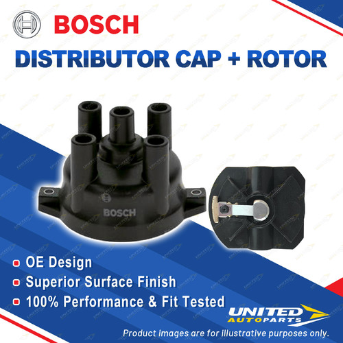 Bosch Distributor Cap + Rotor for Mazda E2000 SKW0E SKX0E 2.0L FE I4 8V 99-03