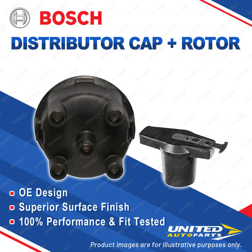 Bosch Distributor Cap + Rotor for Toyota Corolla KE70R KE70 1.3L 4KC I4 8V 49KW