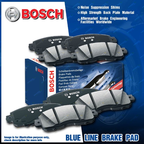 8x Bosch Front + Rear Brake Pads for Holden Commodore Calais ZB 2.0L 2017-2020