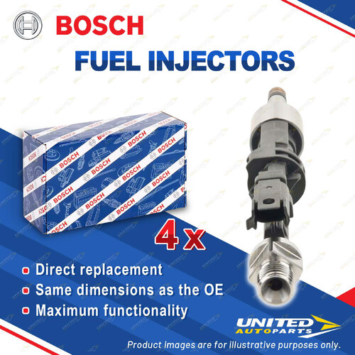 4 x Bosch Fuel Injectors for BMW 125i F20 320i 328i F30 520i 528i F10 X1 X3 Z4