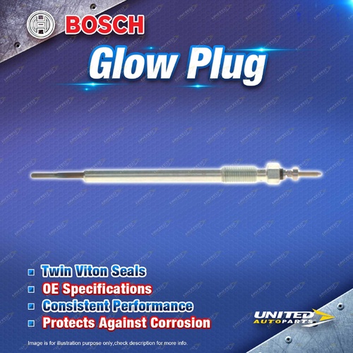 1x Bosch Glow Plug - Pencil-Type Glow Plug After-Glow Capable 11V Length 164.7mm
