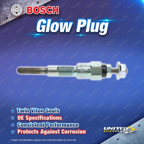 1 x Bosch Glow Plug - 11V Length 101mm Cone Connector type M 4 Cone Pitch 123