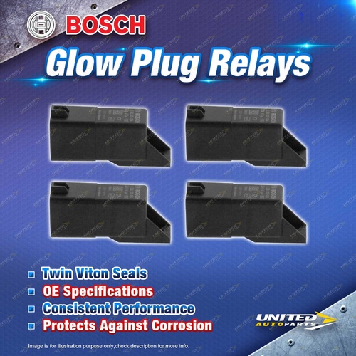 4 x Bosch Glow Plug Relays for Iveco Daily III 35C 35S 14 40C 14 50C 65C 17 I4