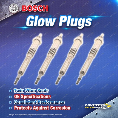 4 x Bosch Glow Plugs for Honda Civic FK CRV RM 1.6L 2.2L I4 16V 2013-2016