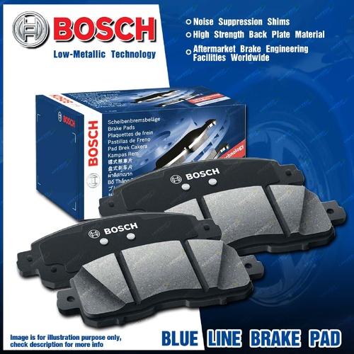 4x Front Bosch BlueLine Disc Brake Pads for Toyota Hiace GDH300R GDH320R 2.8L