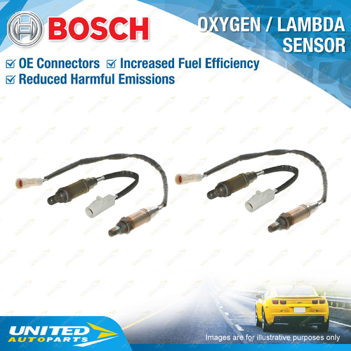 4 x Bosch Oxygen Lambda Sensors Pre-Cat for Ford F250 8TH 9TH GEN 5.8L V8 16V