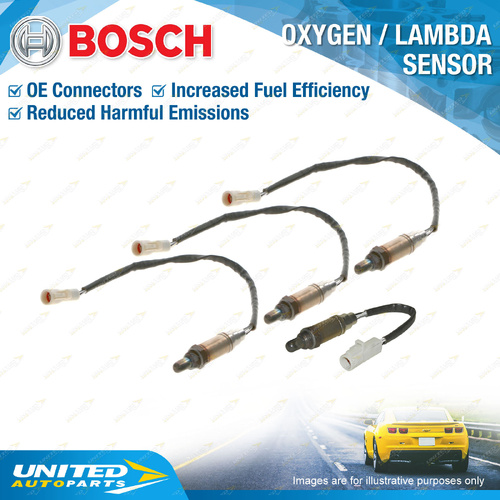 4 x Bosch Oxygen Lambda Sensors Pre & Post for Ford Escape BA ZA ZB ZC EPFWF V6