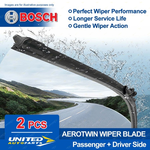 Bosch Front Aerotwin Wiper Blade Set for Land Rover Defender L663 2.0L 3.0L 5.0L