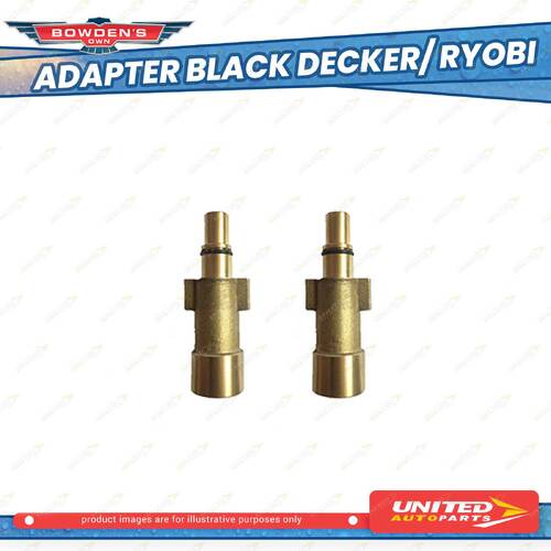 2 x Bowden's Own Snow Blow Cannon Black Decker Ryobi Adapters Pressure Washers