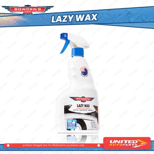 Bowden's Own Lazy Wax 770ml - Pure Carnauba Spray Wax Smear Free Formula