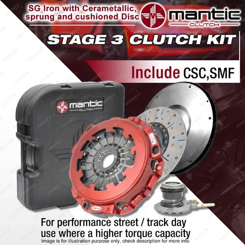 Mantic Stage 3 Clutch Kit Include CSC + SMF for Pontiac GTO 6.0L LS2 2005-2006