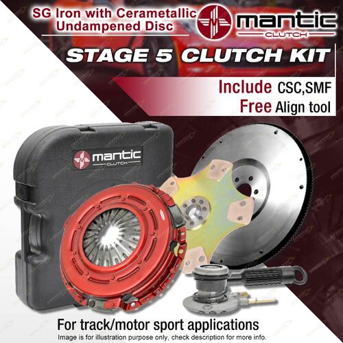 Mantic Stage 5 Clutch Kit Include CSC + SMF for Pontiac Firebird GTO 5.7L LS1