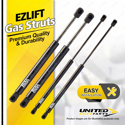 4 x Bonnet+Boot Gas Struts fits Holden Commodore VE Statesman Caprice No Spoiler