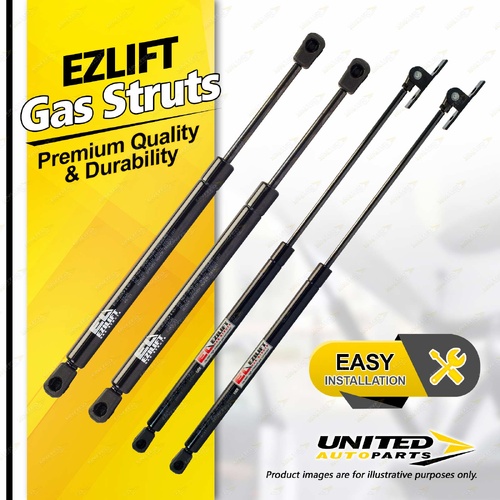 4 x Bonnet + Boot Gas Struts fits Holden Commodore VT VX VY VZ 97-06 No Spoiler