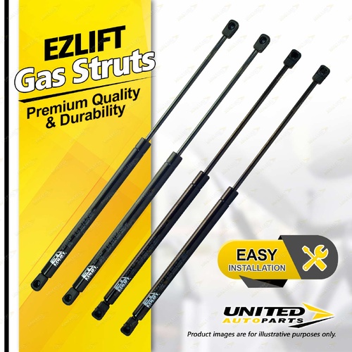 4 x Bonnet+Hard Lid Gas Struts fits Ford Falcon BA BAII BF BFII 02-08 No Spoiler