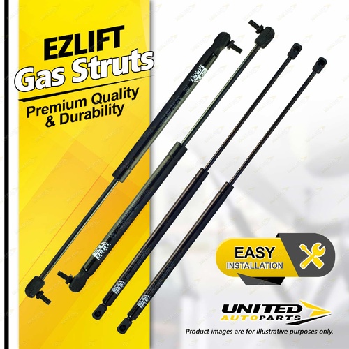 4 Pcs Bonnet + Hard Lid Gas Strut Lift Springs fits Toyota Hilux KUN26R 05-15