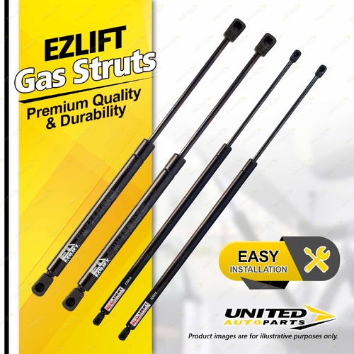 4 Pcs Bonnet + Lift Gas Strut Lift Springs fits Kia Carnival KV11 10/2003-2/2007