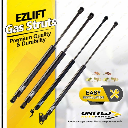 4 Pcs Bonnet + Lift Gas Strut Lift Springs fits Lexus LX470 UZJ100 1998-2003