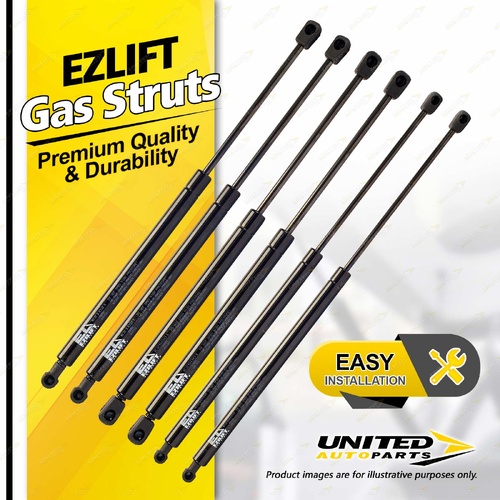 6 x Bonnet + Lift + Glass Gas Strut Lift Springs fits Hyundai Santa Fe SM 01-06