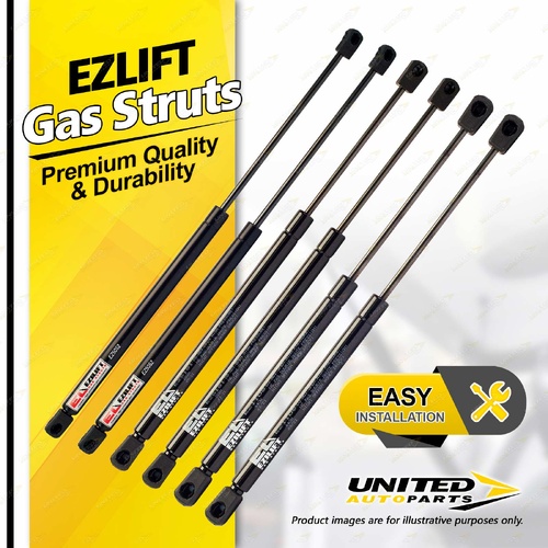 6 Pcs Bonnet+Lift+Glass Gas Struts fits Jeep Grand Cherokee WH 05-11 Ball Socket