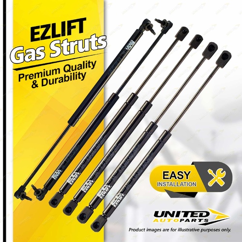 6 x Bonnet + Lift + Glass Gas Struts fits Jeep Grand Cherokee WH 05-11 Torx Bolt