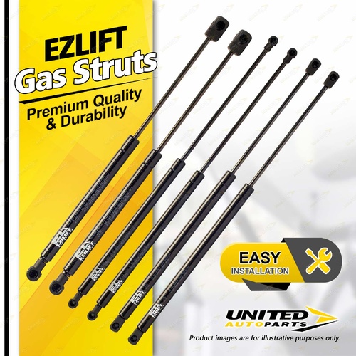 6 Pcs Bonnet + Lift + Glass Gas Strut Lift Springs fits Kia Sorento BL 2003-2009