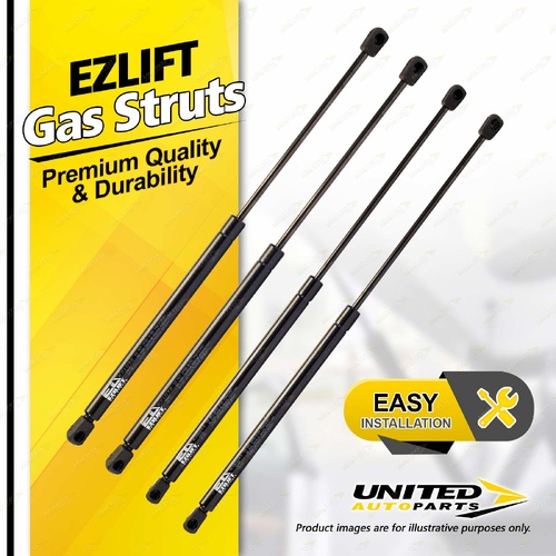 4 Pcs Bonnet + Tailgate Gas Strut Lift Springs fits Ford Falcon EA EB ED 88-94