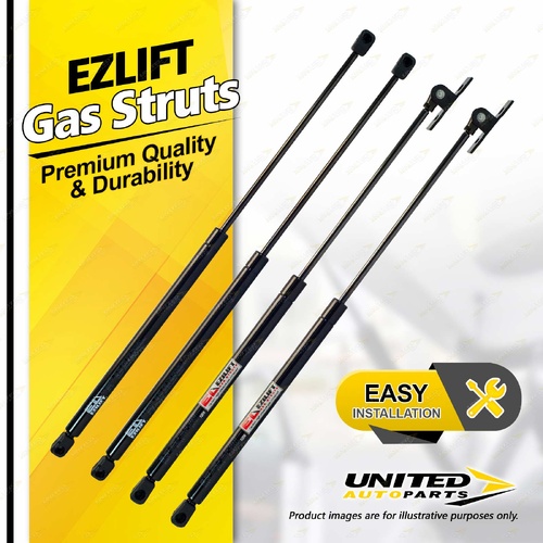 4 Pcs Bonnet + Tailgate Gas Lift Struts fits Holden Commodore VT VX VY VZ 97-07
