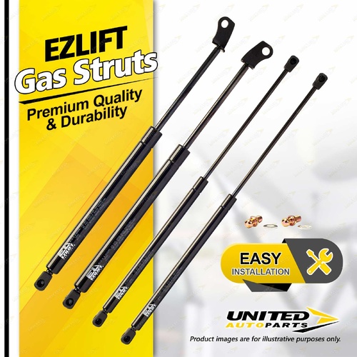 4 Pcs Bonnet + Tailgate Gas Lift Struts fits Mitsubishi Verada KR KS 7/91-9/96