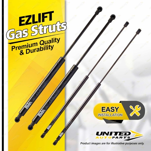 4 Pcs Bonnet + Tailgate Gas Strut Lift Springs fits Volvo V50 MW 6/2004-On