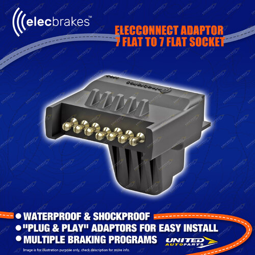 Elecbrakes elecConnect Adaptor 7 Flat to 7 Flat Socket PP7-7 Premium Quality