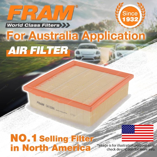 1 Piece Fram Air Filter - CA12066 A1926 Refer A1926 Height 66mm Length 207mm