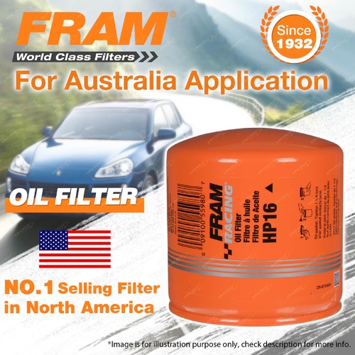 Fram Racing Oil Filter for Ford FPV SEDAN BA BA2 BF II FG GT GT-P GT-E GS