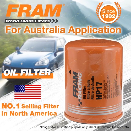 Fram Racing Oil Filter for Nissan Vanette SK82L SK82MN SK82VN SS88VN Ref Z411